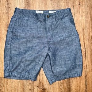 Goodfellow Navy Blue Linen Dress Shorts